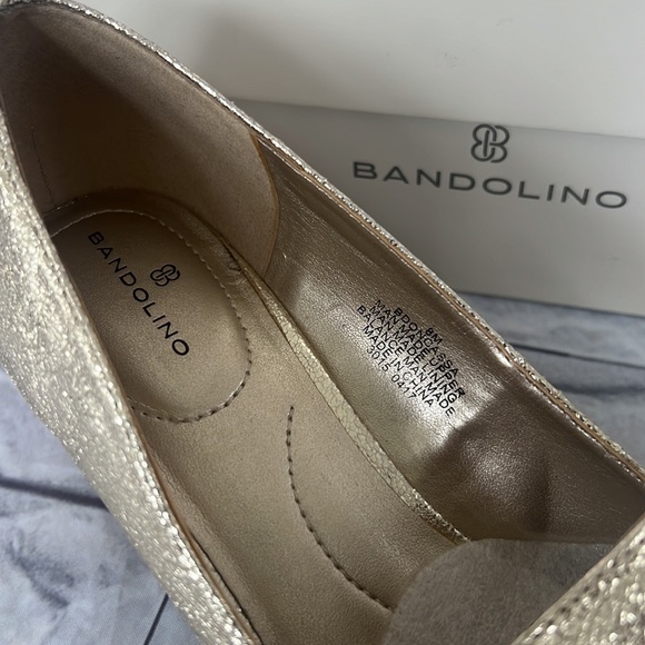 Bandolino gold block heel pumps size 8 - Picture 4 of 8